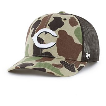 Men's Carhartt x '47 Camo Cincinnati Reds Duck Adjustable Trucker Hat