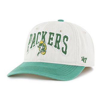 Men's '47 Natural Green Bay Packers Throwback Groton Franchise Fitted Hat