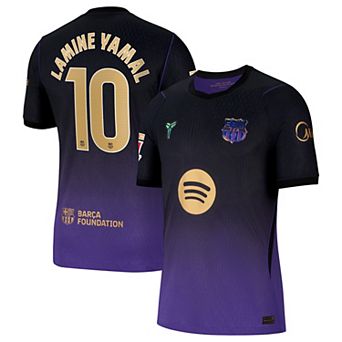 Men's Nike Lamine Yamal Purple Barcelona 2026/27 Away Match Authentic Jersey