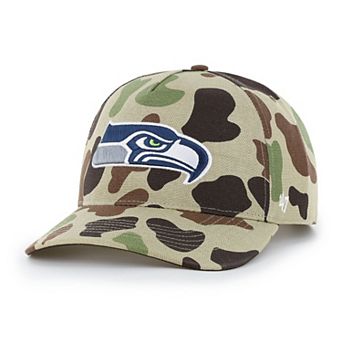 Men's Carhartt x '47 Duck Camo Seattle Seahawks Hitch Adjustable Hat