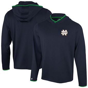 Men's Antigua Navy Notre Dame Fighting Irish Brink Color Pop Long Sleeve Hoodie T-Shirt