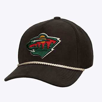 Men's Mitchell & Ness Charcoal Minnesota Wild Heritage Hues Pro Crown Snapback Hat