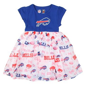 Girls Toddler Wes & Willy Royal Buffalo Bills Princess Dress