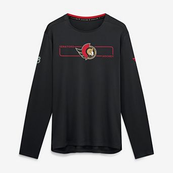Men's Fanatics Black Ottawa Senators Authentic Pro Rink Tech Long Sleeve T-Shirt