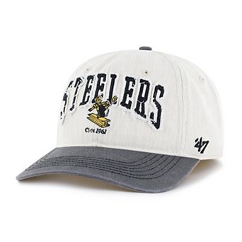 Men's '47 Natural Pittsburgh Steelers Throwback Groton Franchise Fitted Hat