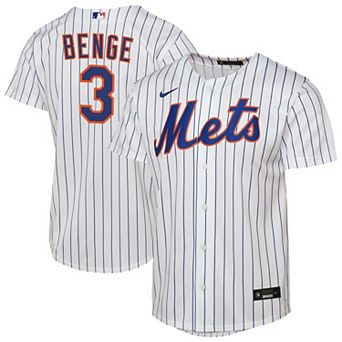 Youth Nike Carson Benge White New York Mets Home Replica Jersey