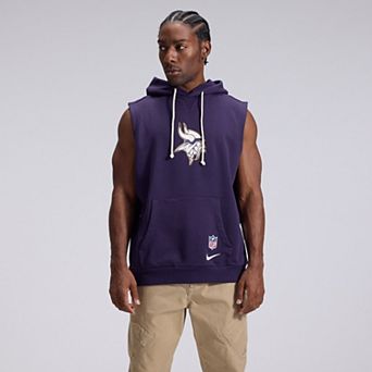 Men's Nike Purple Minnesota Vikings 2026 Rivalries Collection Sideline Sleeveless Fleece Hoodie