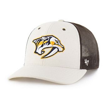 Men's '47 x Carhartt Cream Nashville Predators Undyed Trucker Adjustable Hat