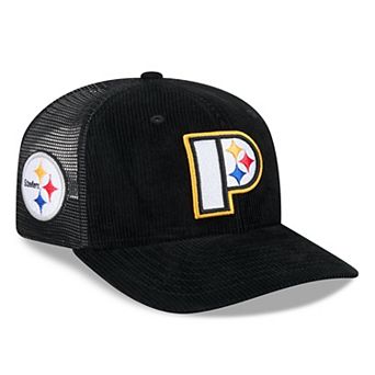 Men's New Era Black Pittsburgh Steelers Deceptor 9SEVENTY Adjustable Hat