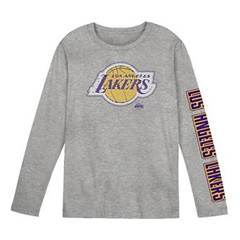 Preschool Outerstuff Gray Los Angeles Lakers Air Raid Long Sleeve T-Shirt
