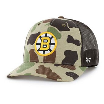 Men's Carhartt x '47 Duck Camo Boston Bruins Adjustable Trucker Hat
