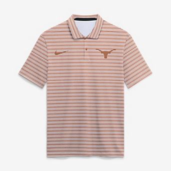Men's Nike Texas Orange Texas Longhorns Primetime Vapor Striped Dri-FIT Polo