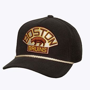 Men's Mitchell & Ness Charcoal Boston Bruins Heritage Hues Pro Crown Snapback Hat