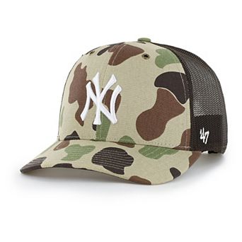 Men's Carhartt x '47 Camo New York Yankees Duck Adjustable Trucker Hat