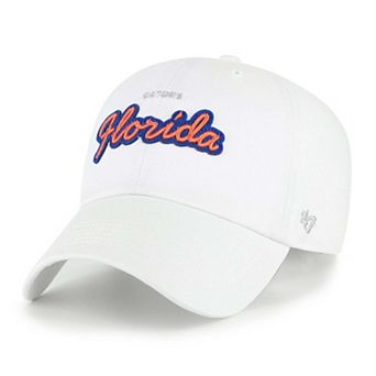 Women's '47 White Florida Gators Trendy Script Clean Up Adjustable Hat