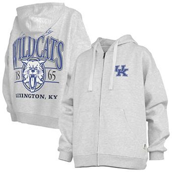 Women's Pressbox Heather Gray Kentucky Wildcats Janise Full-Zip Hoodie