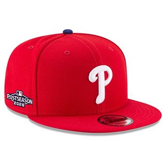 Men's New Era Red Philadelphia Phillies 2026 MLB Postseason Side Patch 9FIFTY Snapback Hat