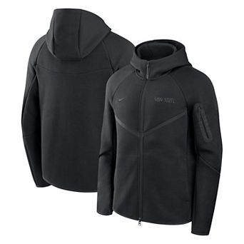 Men's Nike Black Ohio State Buckeyes Tech Fleece Raglan Full-Zip Windrunner Hoodie