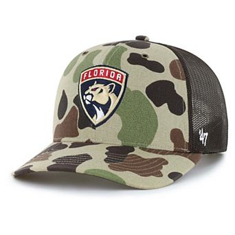 Men's Carhartt x '47 Duck Camo Florida Panthers Adjustable Trucker Hat