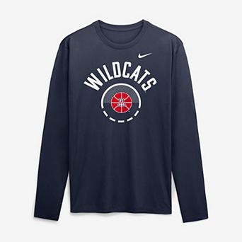 Men's Nike Navy Arizona Wildcats 2026 Courtside Basketball Shootaround Legend Dri-FIT Long Sleeve T-Shirt