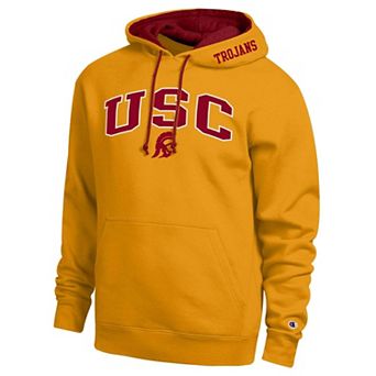 Men's Champion Gold USC Trojans Arch Tackle Twill Hoodie