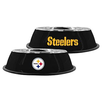 "The Memory Company Pittsburgh Steelers 9"" Stainless Steel Pet Bowl"