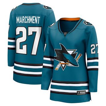 Women's Fanatics Mason Marchment Teal San Jose Sharks Home Breakaway Jersey