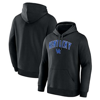 Men's Logo Athletic Black Kentucky Wildcats Primary Logo Fleece Pullover Hoodie