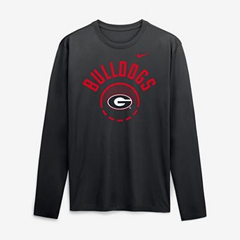 Men's Nike Black Georgia Bulldogs 2026 Courtside Basketball Shootaround Legend Dri-FIT Long Sleeve T-Shirt