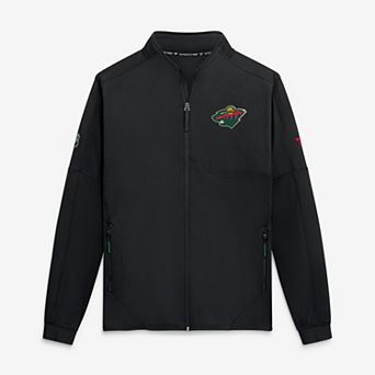 Men's Fanatics Black Minnesota Wild Authentic Pro Rink Fleece Full-Zip Jacket