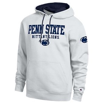 Men's Champion White Penn State Nittany Lions Contrast Hoodie