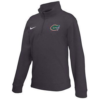 Youth Nike Anthracite Florida Gators Therma-FIT Quarter-Zip Pullover