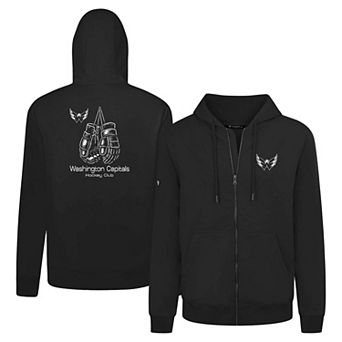 Men's Levelwear Black Washington Capitals Gauntlets Uphill Full-Zip Hoodie