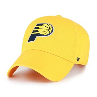 Men's '47 Gold Indiana Pacers Core Logo Clean Up Adjustable Hat