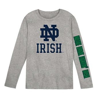 Preschool Outerstuff Gray Notre Dame Fighting Irish Air Raid Long Sleeve T-Shirt