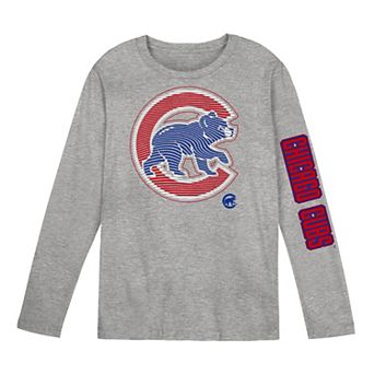 Preschool Outerstuff Gray Chicago Cubs Air Raid Long Sleeve T-Shirt