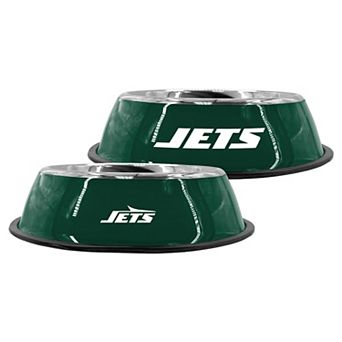 "The Memory Company New York Jets 9"" Stainless Steel Pet Bowl"