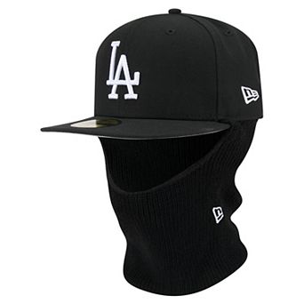 Men's New Era Black Los Angeles Dodgers Ski Mask 59FIFTY Fitted Hat