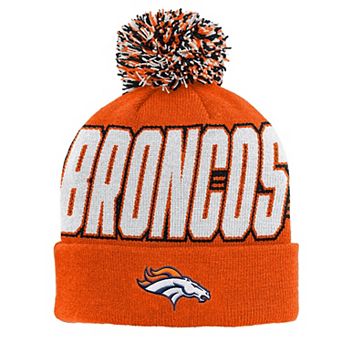 Preschool Outerstuff Orange Denver Broncos Cuffed Knit Hat with Pom