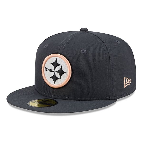 Men's New Era Gray Pittsburgh Steelers Fall Glow 59FIFTY Fitted Hat