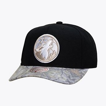 Men's Mitchell & Ness Black/Camo Minnesota Timberwolves Midnight Timber Pro Crown Snapback Hat