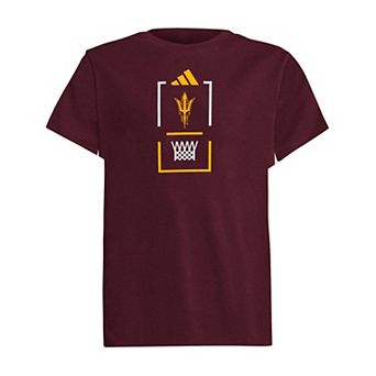 Youth adidas Maroon Arizona State Sun Devils Basketball Fresh T-Shirt