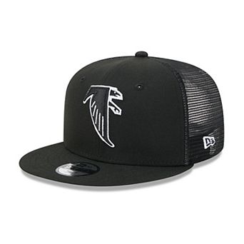 Youth New Era Black Atlanta Falcons Throwback Main Trucker 9FIFTY Snapback Hat