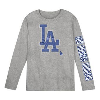 Preschool Outerstuff Gray Los Angeles Dodgers Air Raid Long Sleeve T-Shirt