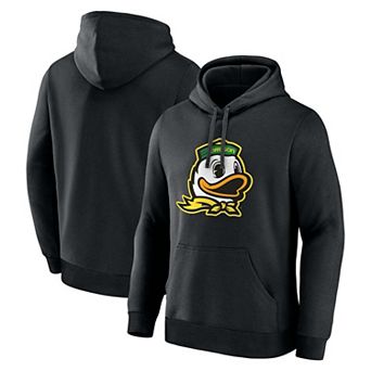 Men's Logo Athletic Black Oregon Ducks Primary Logo Fleece Pullover Hoodie