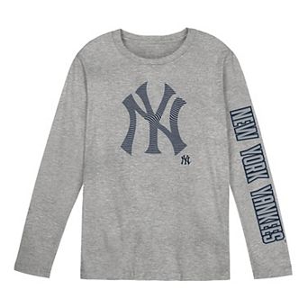 Preschool Outerstuff Gray New York Yankees Air Raid Long Sleeve T-Shirt