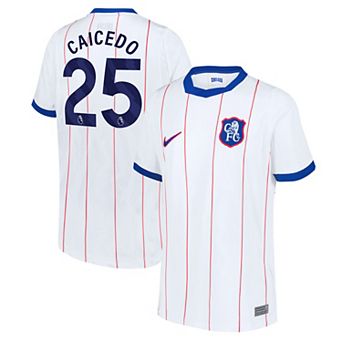 Youth Nike Mois̩s Caicedo White Chelsea 2026/27 Third Stadium Replica Jersey