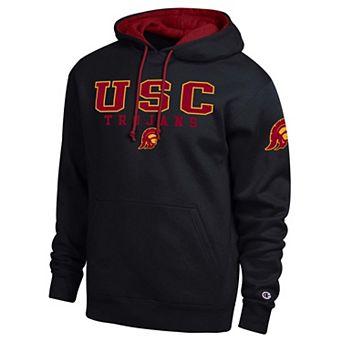 Men's Champion Black USC Trojans Contrast Hoodie