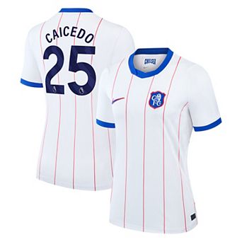 Women's Nike Mois̩s Caicedo White Chelsea 2026/27 Third Stadium Replica Jersey