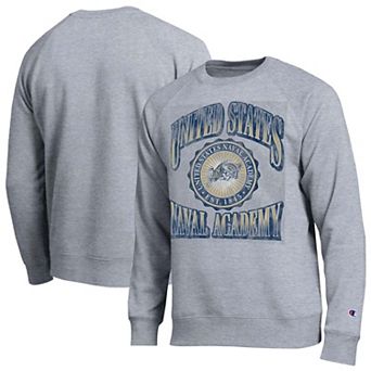 Men's Champion Heather Gray Navy Midshipmen All-Star Sweatshirt
